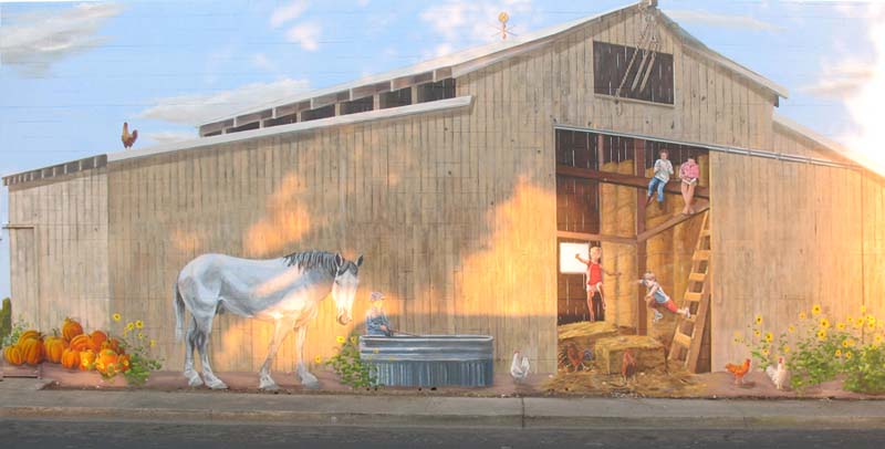 barn mural