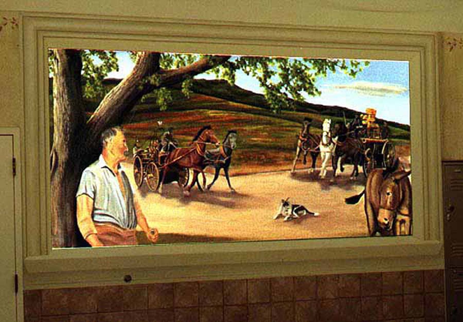 g and c autobody mural