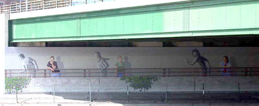 runners mural